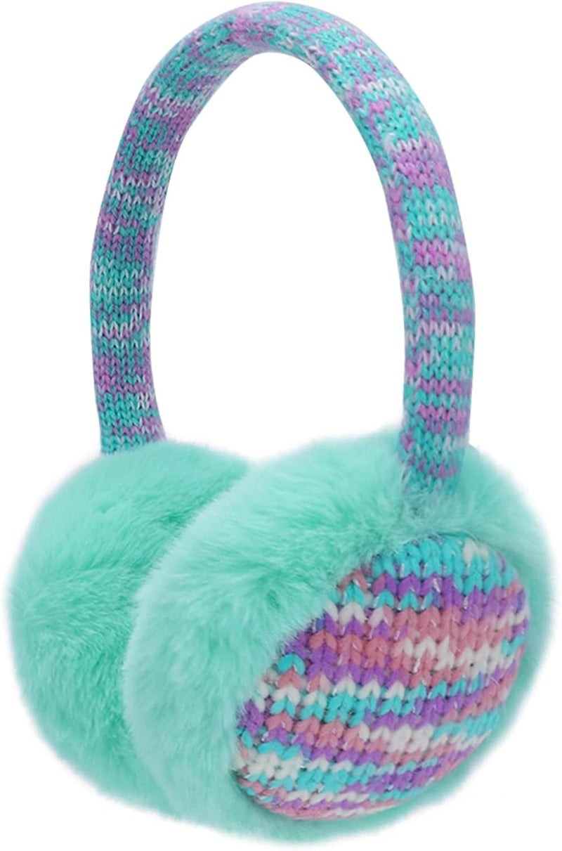Ztl Kids Knit Earmuffs Winter Outdoor Plush Ear Warmers for Boys Girls 4-16 Years - Image 1